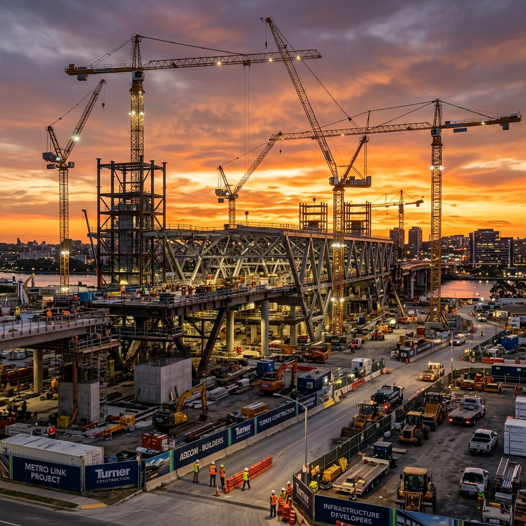Infrastrukturprojekt Baustelle